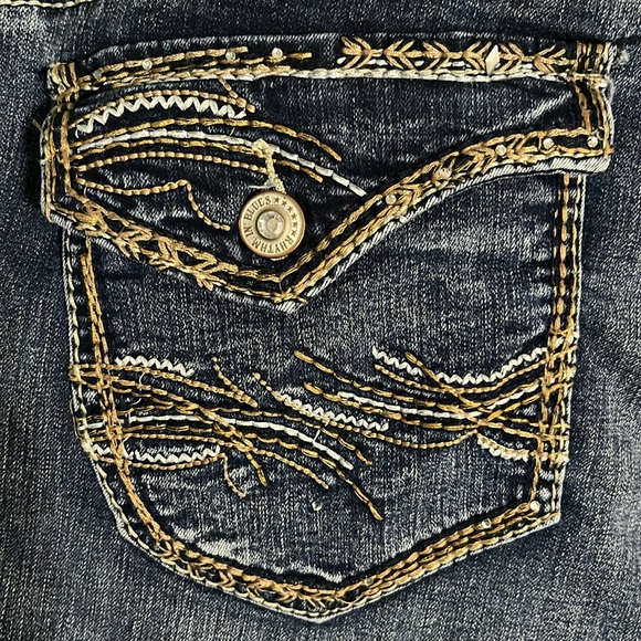 Rhythm in Blues Straight Leg Jeans, Size 14, Leg Length 30 - Picture 8 of 10